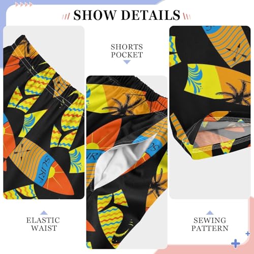 Surf and Shark Boys Long Pants Soft Trousers Elastic Waist Kids Lounge Bottoms with Pockets S-XL4