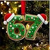 Generic 67 Christmas Ornament 2025, Funny 67 Meme Ornament, Funny Christmas Ornaments 2025, Santa Ornaments for Christmas Tree, Stocking Stuffers for Teens (04)