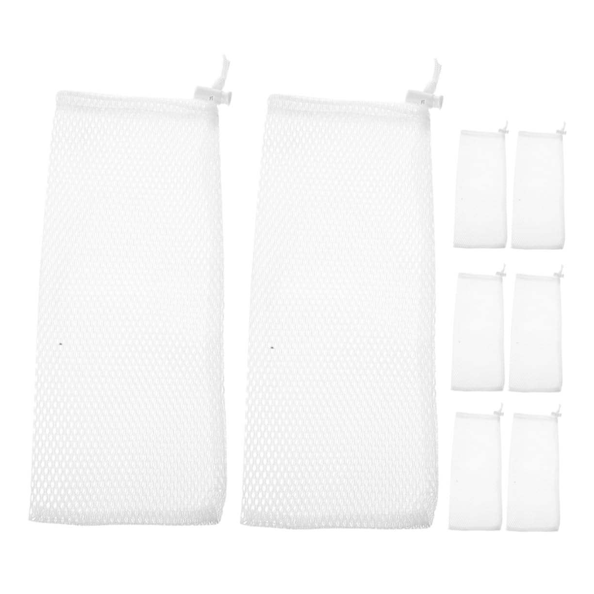 Holibanna 8Pcs Bird Feeder Bags Durable Finch Sock Feeders with Drawstring Closure Easy to Use and Clean Wild Bird Food Mesh Sacks for Backyard Feeding