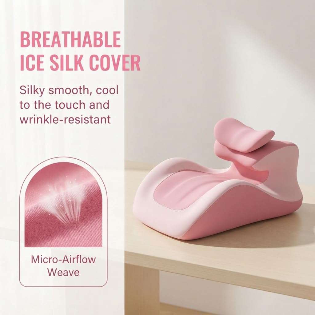 Sex Pillow for Couples, Intimacy Pillow with 3D Memory Foam Ergonomic Wedge (F)