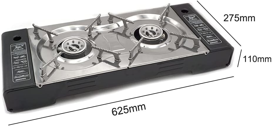 Portable 2-Burner Camping Gas Stove - Durable Outdoor Grill - Image 7