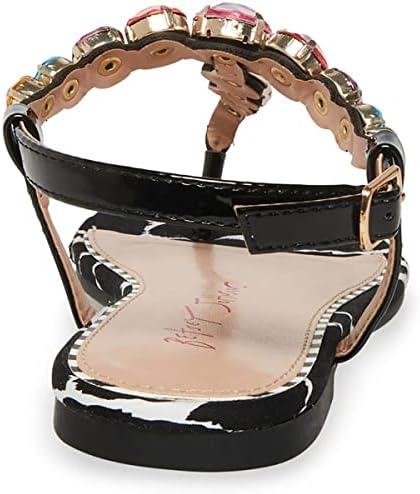 Betsey Johnson Women's Jamari Sandal, Black Multi, 6.5 | Image 3