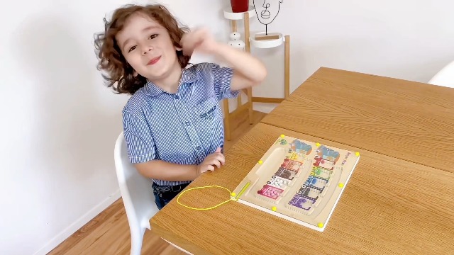 SinLaw Labyrinthe Magnétique En Bois Montessori – Jeu Éducatif Couleurs, Comptage Et Tri Pour Enfants 2-6 Ans, Cadeau Idéal Anniversaire Ou Noël