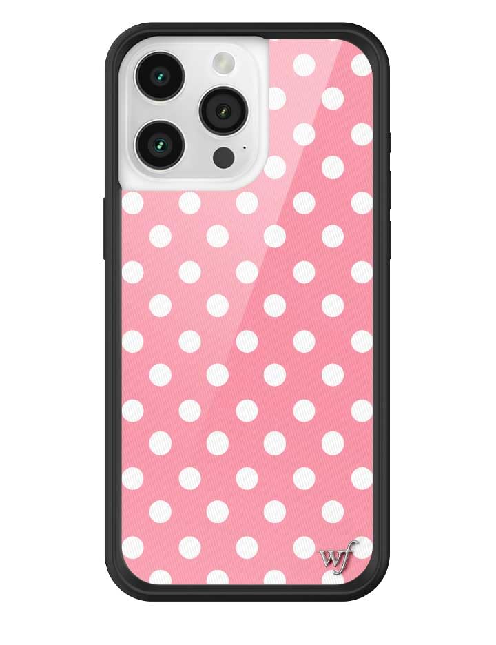 Wildflower Cases - iPhone 16 Pro Max Compatible - Pink Polka Dot