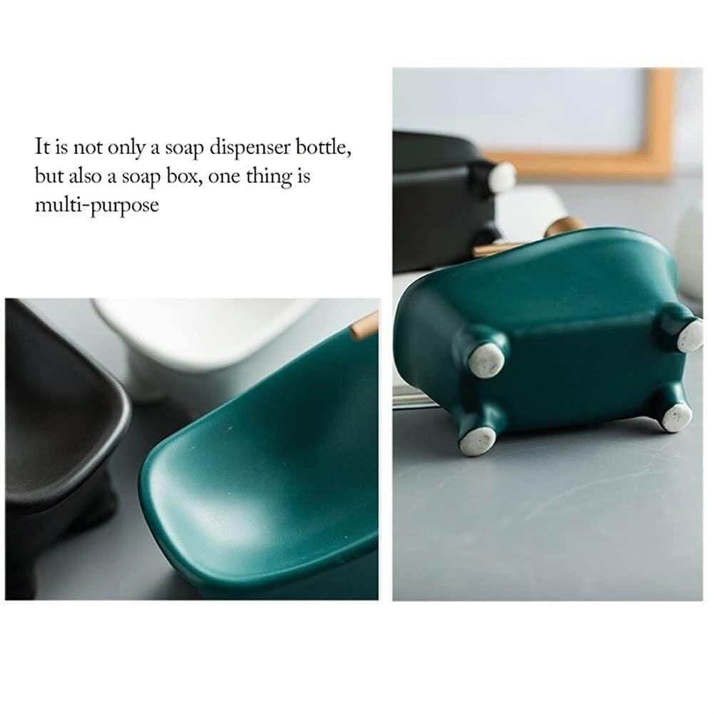 Dispensador de jabón dispensador de jabón de cerámica, botella de bomba antioxidante, loción creativa que se puede utilizar para decoración de nuevos artículos esenciales para el hogar