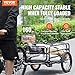 VEVOR Bike Cargo Trailer, 160 lbs Load Capacity, Heavy-Duty Bicycle Wagon Cart, Foldable Compact Storage & Quick Release with Universal Hitch, 16
