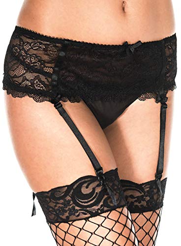 Image of ToBeInStyle Women's Lace Classic Elegant Sheer Garter Belt