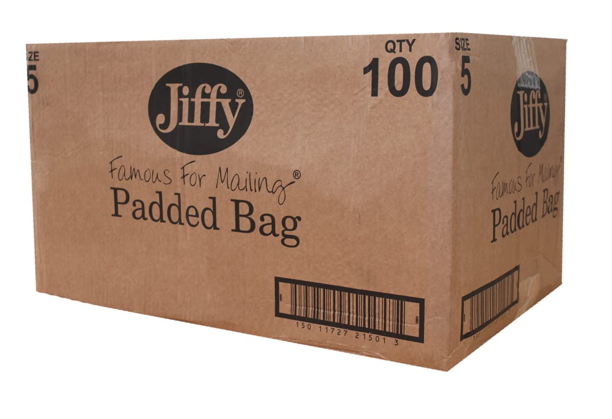 Greener Route Green Jiffy Padded Bags Size 5-245X381 Mm (9.75 X 15 In) -Er Route Eco-Friendly Packaging And Packing - Plastic Free, Recyclable, Biodegradable, Compostable (100)