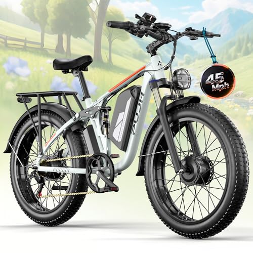 PUJH 6000W Dual Motor Electric Bike for Adults 60V 20Ah