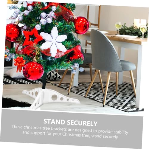 Base para árbol de navidad artificial MUCKLILY juego de 2 soportes estables para salón 4