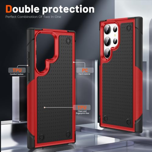 Coque Galaxy S23 Ultra double couche évite les bris d'écran et les rayures de clés