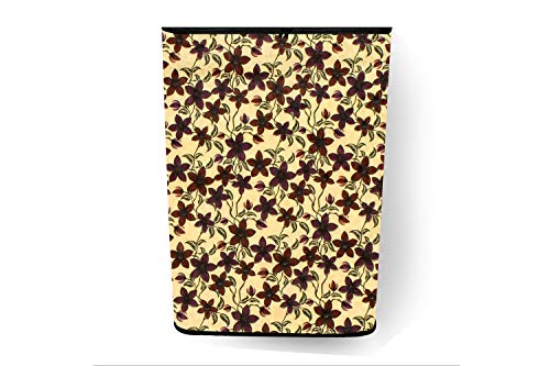 Image of Stylista Top Load Fully Automatic Washing Machine Cover Compatible for IFB 8 kg, 8.5 kg, 9 kg & 9.5 kg, Sprig Pattern Yellow