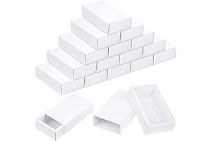 Zonon 30Pcs Blank White Matchboxes for Favors, Gifts, and Crafts