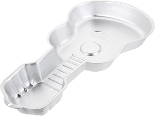 PRETYZOOM 1pc Guitar Shaped Baking Mold Aluminum Alloy Cake Pan for Unique Pudding for Home Baking and Decorating Silver for Cake Makers