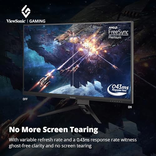 Image of ViewSonic VX3219-2K-PRO-2 81.28 Cm (32 inch) QHD 2560x1440 IPS Monitor | 165Hz | 0.5 Ms Response time | DCI-P3 95%| sRGB 137% | 2- HDMI | 1 DP | Flicker-Free | Eye ProTech | Blue Light Filter