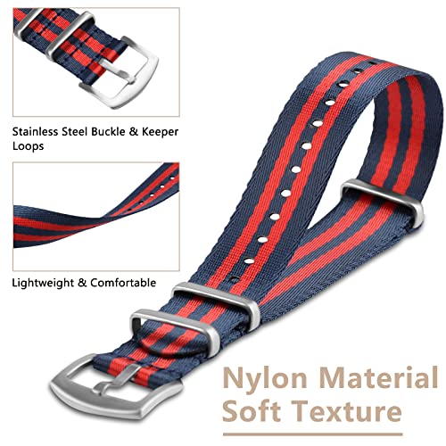 Correa de Nylon para Reloj 20mm/22mm con Hebilla de Acero miniatura 2