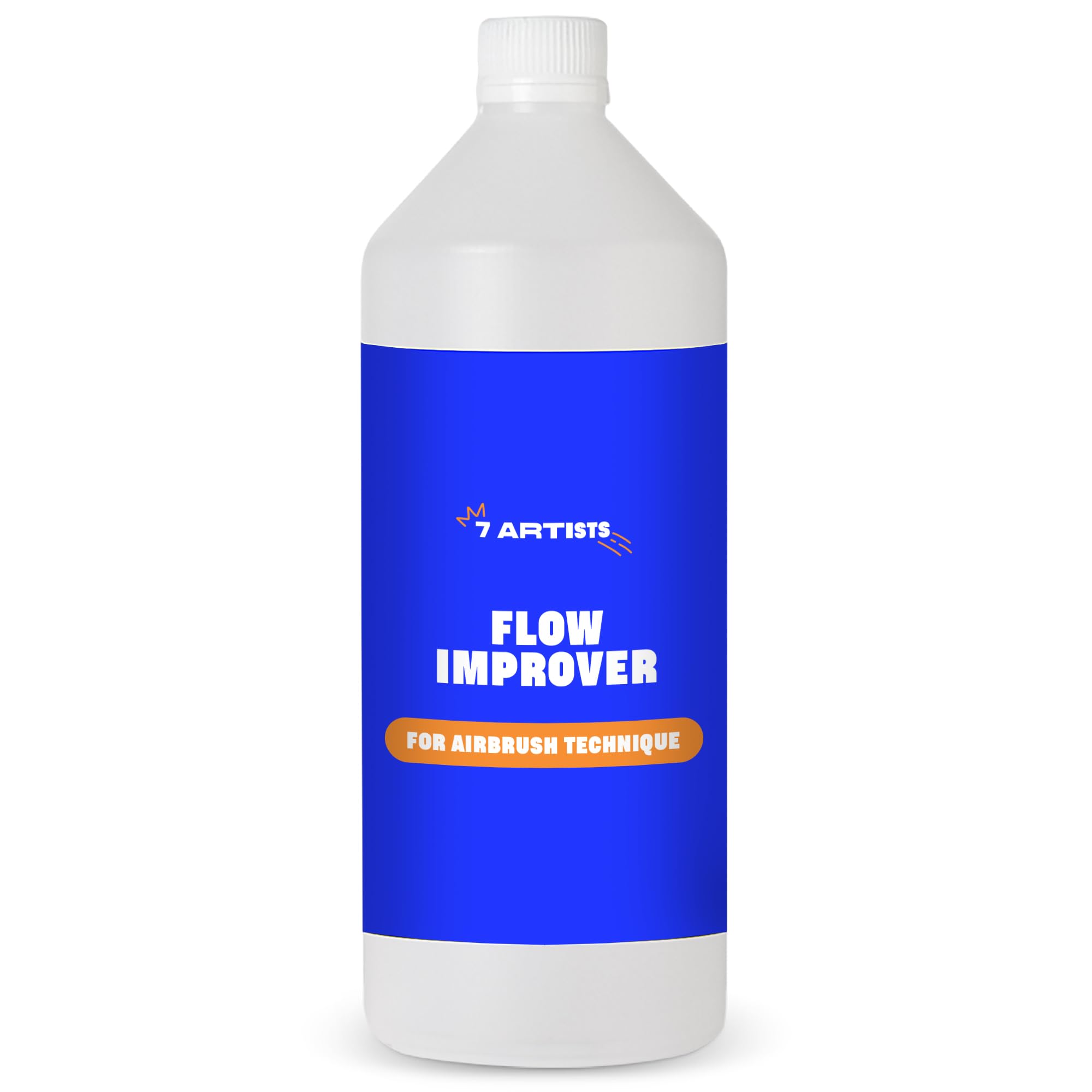 7 Artists Airbrush Flow Improver 1000 Ml Airbrush Flow Improver Fluid 1Ltr – Air Brush Paint Thinners For Acrylics, Model Paint | Retarder Medium For Airbrush Kit And Spray Gun Use | Airbrushes Acrylic Mediums For Art