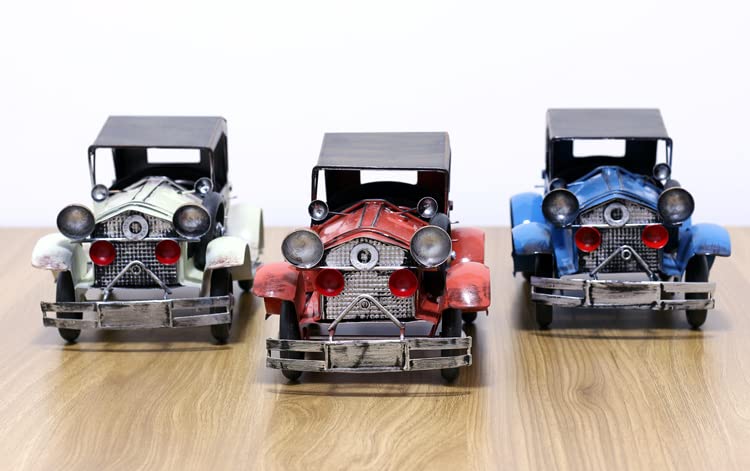 赤いクラシックカー ブリキ製 ブリキの車 ヴィンテージレーシングカー／RED HOT ROD 79(M