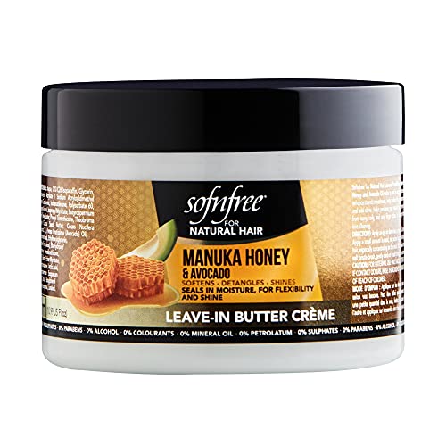 Sofn’free Leave-In Conditioner With Manuka Honey & Avocado Natural Hair Butter And Hair Moisturizer For Coily & Curly Hair - 11 Fl Oz (Pack Of 1) #TOP27