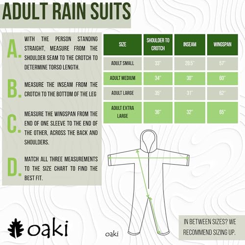 OAKI Adult Red One Piece Rain Suit - Small Size for All-Weather Adventure - Image 7