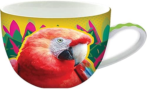 Miniatura 8 de Taza de café Red Panda de Deluxebase. Taza de cerámica con estampado animal de 15 onzas líquidas. Taza de panda roja apta para lavavajillas con asa.