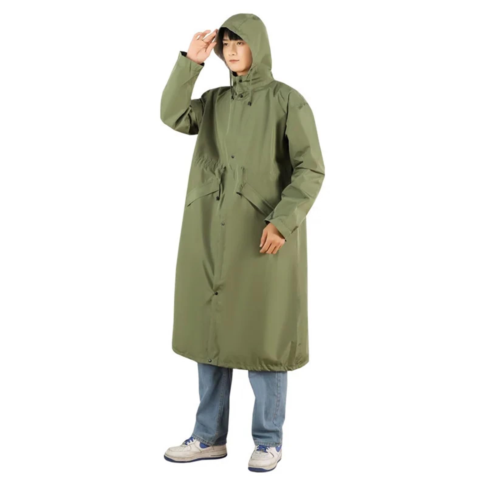 Chubasqueros Impermeable Gabardina larga impermeable for mujer, unisex, for exteriores, senderismo, poncho de lluvia resistente