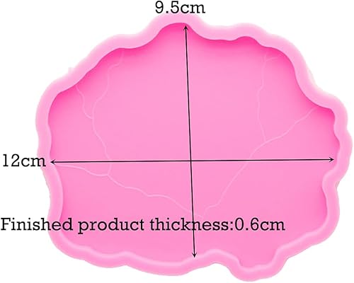 Miniatura 2 de Angel Wings Molde de silicona con forma de cerebro, moldes de resina epoxi, posavasos de geoda, ágata, moldes para posavasos de resina, moldes de