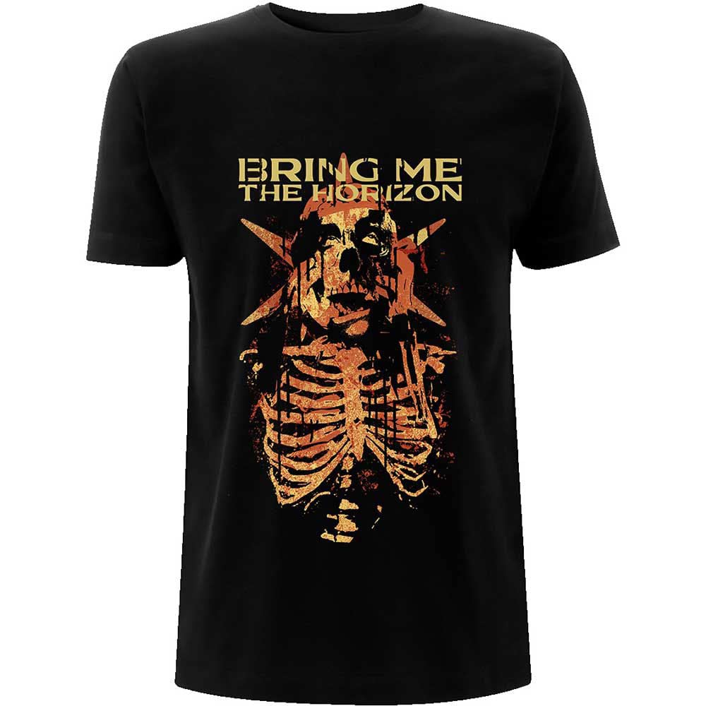 Rock Off Bring Me The Horizon 'Skull Muss' (Black) T-Shirt (xx-Large)