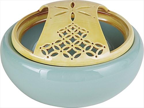 Amazon | 茶道具商 左座園 細形 染付山水 火入 | 茶道具商 左座園 | 抹茶碗 茶道具商　左座園 青磁 火入