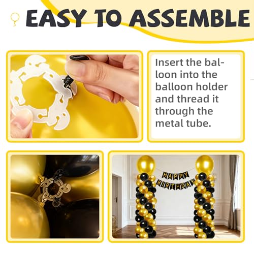 Support de ballons stable pour anniversaire et mariage structure métal 2m