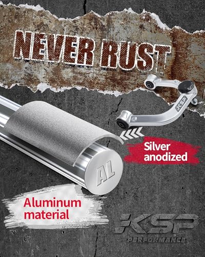 Image of KSP 2-4 inchAluminum Upper Control Arms with Rubber Bushing fit Tacoma Hilux 2004-2023, Adjustable Forged UCA With 3pcs Ball Joints Compatible with Toyota Prerunner Fortuner, One-piece Design Front Arms