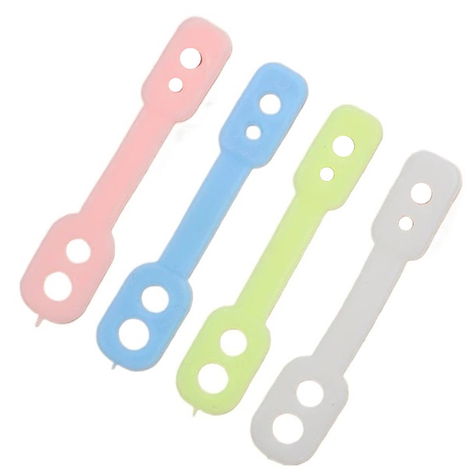 Hangers for Clothes Space Savers 600Pcs Clothes Hanger Windproof Buckles Silicone Clips For Clothesline Outdoor Use Non Falling Fixing Strap(Pink)