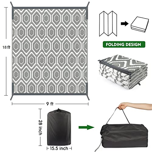 fifame Outdoor Camping Rugs, Rug Patios Clearance Plastic Straw Rug Weatherproof Reversible Mats, Large Floor Mat for Outdoors, RV, Patio, Backyard, Deck, Picnic, Beach, Trailer, Camping