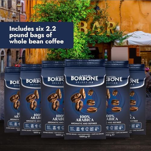 Image of Caffe Borbone 100% Arabica Whole Bean Coffee, Arabica Coffee Beans, Medium Roast, 2.2 lb Bag (Pack of 6)