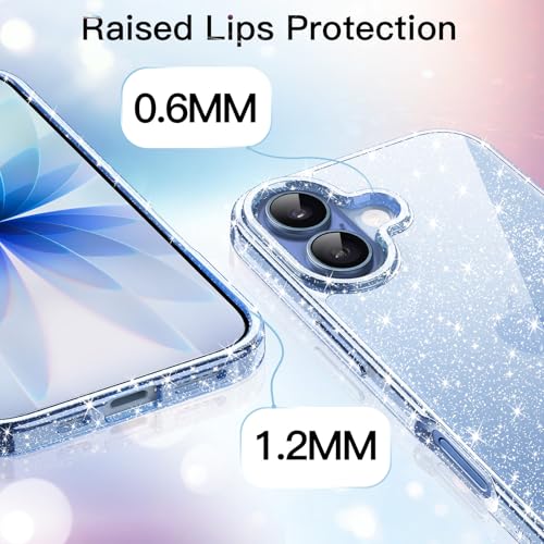 Image of JETech Glitter Case for iPhone 17, Blue