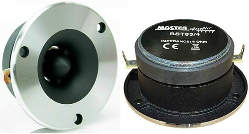 2 SUPER TWEETER da 120 watt rms e 240 watt max da 9.60 cm di diametro 99 db 4 ohm portiere sportelli da auto profondità 3.60 cm a coppia