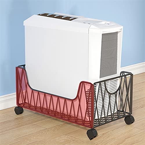 Soporte móvil para CPU, soporte para torre de PC de metal con 4 ruedas, bajo escritorio, para oficina en casa (Blanco) miniatura 6