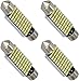 Voarge 4 x 39mm C5W LED Lampadine Auto a LED 6000K Chipset Super Bright Chipset Lampadine per Luci Interne Auto o Targa a LED Bulbi (White)