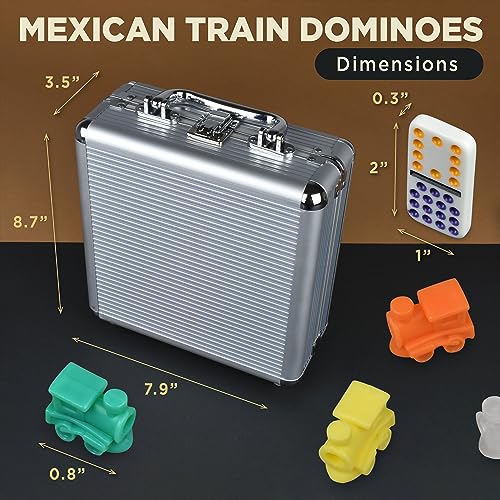 Queensell Dominoes Double 15 con Accesorios miniatura 6