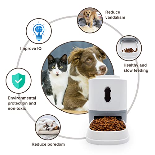 Automatic Pet Feeder, Cat Feeder Auto Dog Feeder for Small Medium Pets, Food Machine for Dogs, Non-Slip Puppy Food… - Image 4