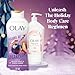 Olay Body Wash for Women, Hydrating & Moisturizing, Holiday Edition, With Plant Based Cleansers, B3 Complex, For All Skin Types, Visions of Sugarplums with Spiced Fruit & Warm Amber Scent, 22 fl oz