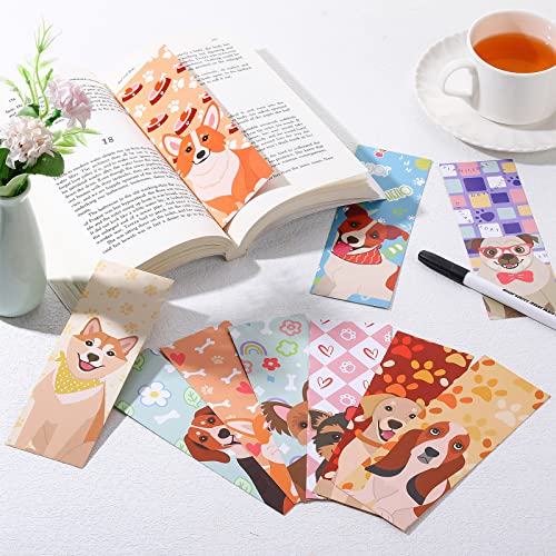Kosiz 200 Pcs Dog Bookmarks For Kids Cute Book Markers Bulk Assorted Fun Dog Bookmarks Set Inspirational Pet Cartoon Book Mark For Boys Book Lovers Girls Students Holiday Reading Gift #TOP2