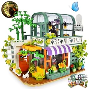 JONRRYIN Casa de Flores de Construcción de Bloques de Juguete, 860+ Piezas Kit de Construcción Juegos de Casa, Casas de Flores Bonsái Juguetes de Construcción Juguetes Creativos para Niñas y Niños