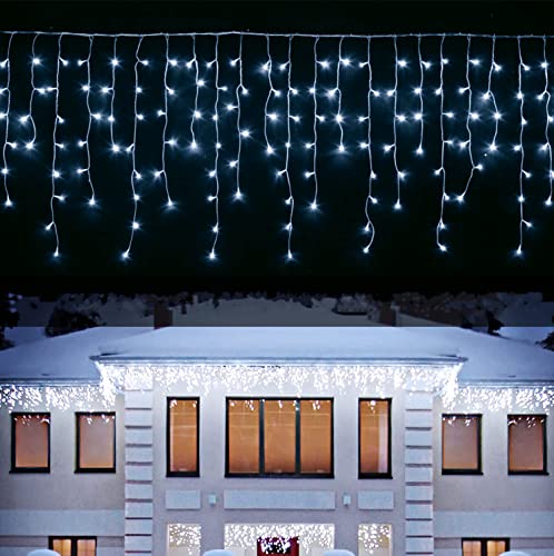 10m 400er LED Lichterkette Eisregen mit Timer