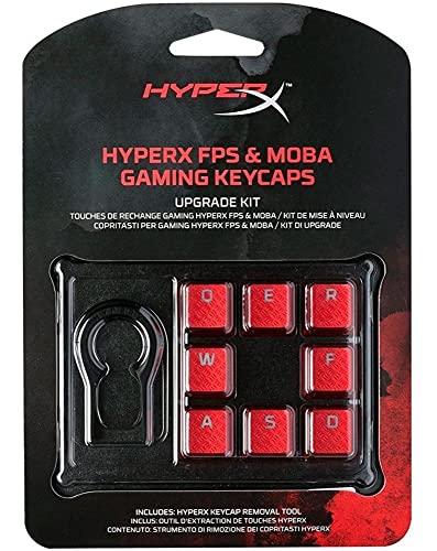 hyperx fps amp moba gaming keycaps upgrade kit red - hxs-kbkc1