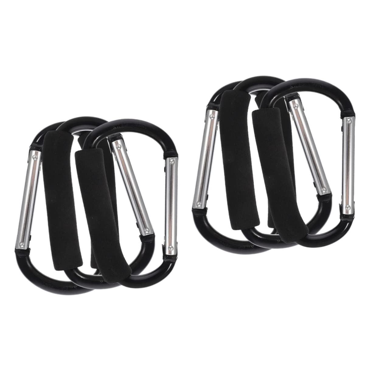 SAFIGLE 6 Pcs Cart Hook Portable Garment Rack Stroller Hooks for Diaper Bags D Hooks Bag Clips Large Outdoor Hooks Sturdy Hooks Stroller Clips Aluminum Alloy Shopping Bag Heavy