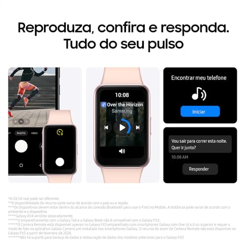 Smartwatch Samsung Galaxy Fit3 Display 1.6" Rosé - Imagem 8