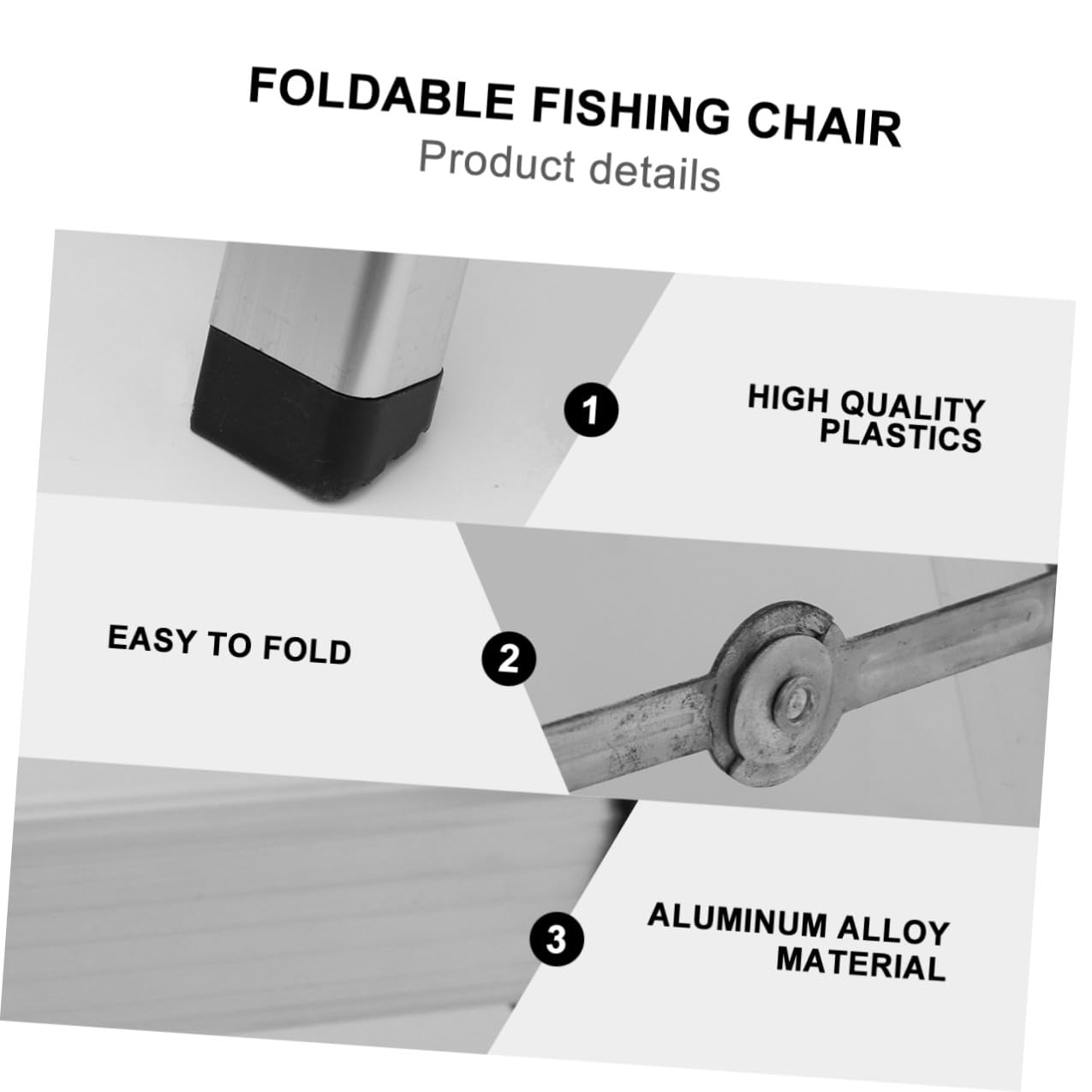 Alipis Sgabello Pieghevole in Lega di Alluminio Portatile Sedia da Pesca e Trekking Leggera Design Salvaspazio Sgabello Multiuso Stabile per Campeggio e Uso Domestico
