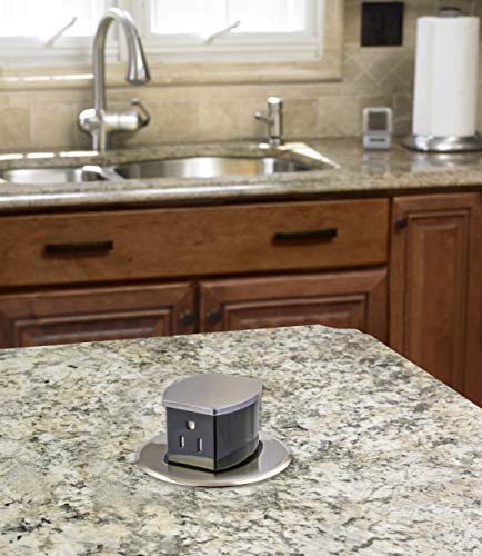 Bryant Electric RCT200NI 15A 125V Tamper Resistant Pop-Up Countertop Receptacle Surface Mount thumb #2