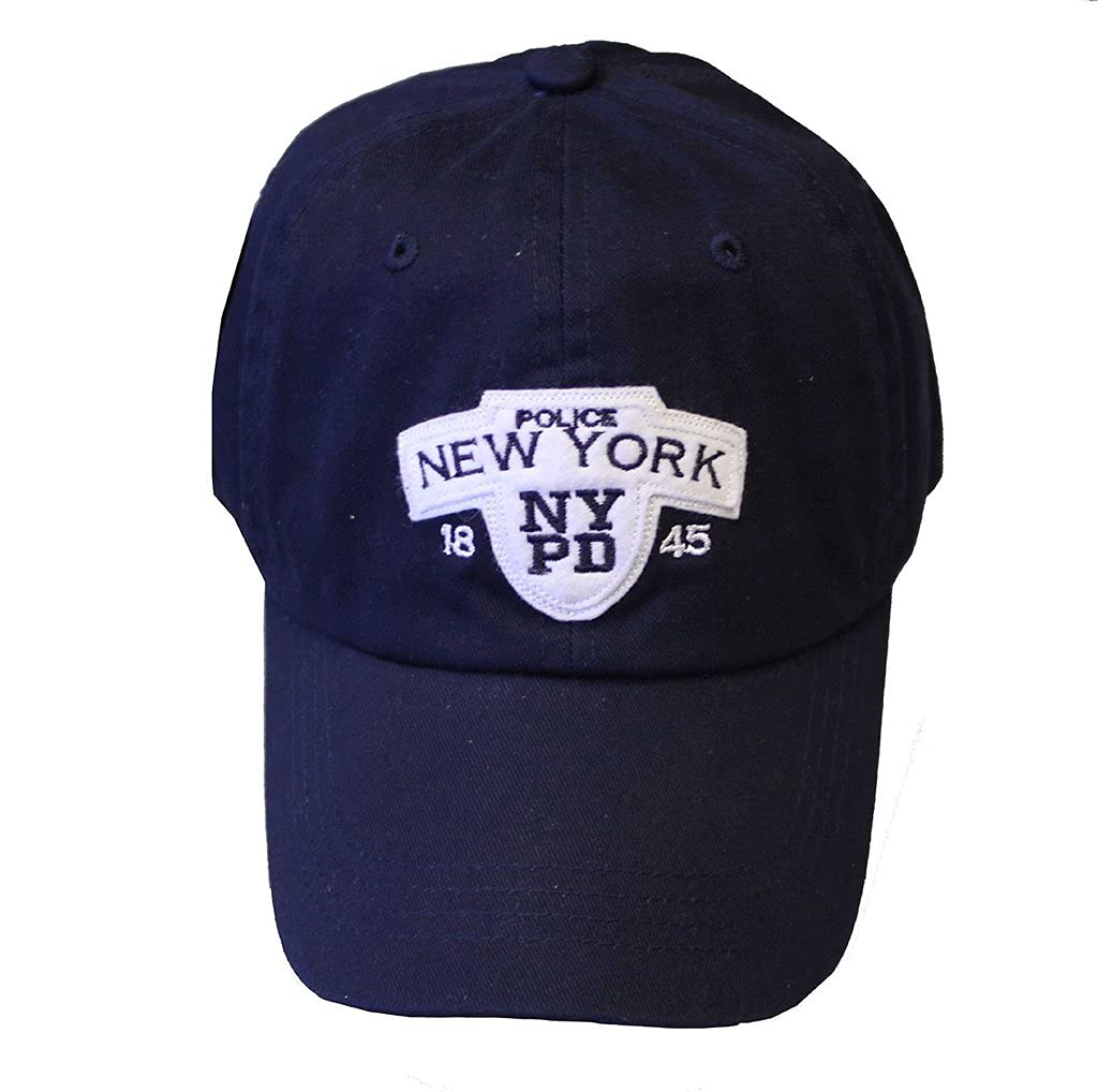 NYC FACTORY NYPD Baseball Hat New York Police Department Navy & White One Size